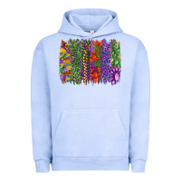 Pigment Grape Ice Mardi gras brush strokes king cake and craw fish Urban Hoodie - RanaPortraitStore