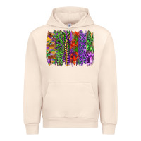 Sandshell Mardi gras brush strokes king cake and craw fish Urban Hoodie - RanaPortraitStore
