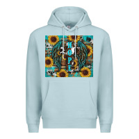Blue Mist western hope sunflower's Premium Hoodie - RanaPortraitStore