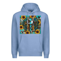 Colony Blue western hope sunflower's Premium Hoodie - RanaPortraitStore