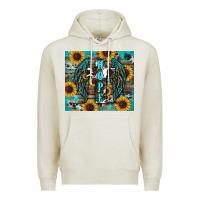 Oatmeal Heather western hope sunflower's Premium Hoodie - RanaPortraitStore