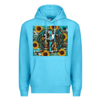 Ocean Blue western hope sunflower's Premium Hoodie - RanaPortraitStore