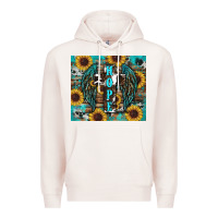 Pale Pink western hope sunflower's Premium Hoodie - RanaPortraitStore