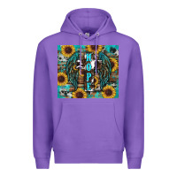 Purple western hope sunflower's Premium Hoodie - RanaPortraitStore