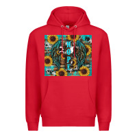 Red western hope sunflower's Premium Hoodie - RanaPortraitStore