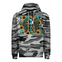 Slate Camo western hope sunflower's Premium Hoodie - RanaPortraitStore