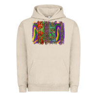 Pigment French Oak Mardi Gras Brushstrokes Urban Hoodie - RanaPortraitStore