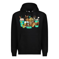 Black french bulldog coffee cups Premium Hoodie - Zillion Design Studio