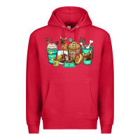 Cardinal french bulldog coffee cups Premium Hoodie - Zillion Design Studio