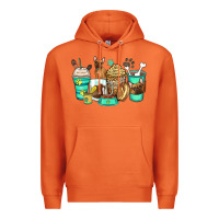 Carrot french bulldog coffee cups Premium Hoodie - Zillion Design Studio