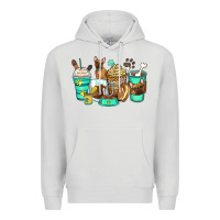 Dove Grey french bulldog coffee cups Premium Hoodie - Zillion Design Studio