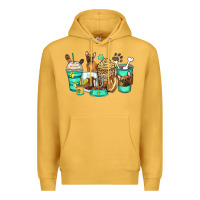 Mustard french bulldog coffee cups Premium Hoodie - Zillion Design Studio