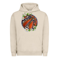 Pigment French Oak basketball with patterns and daisies Urban Hoodie - texasbilliewilder