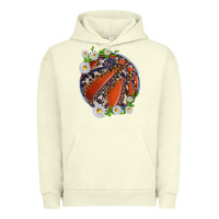 Basketball With Patterns And Daisies Urban Hoodie | Teevron