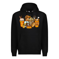 Black cocker spaniel coffee cups Premium Hoodie - Zillion Design Studio