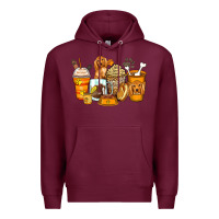 Burgundy cocker spaniel coffee cups Premium Hoodie - Zillion Design Studio
