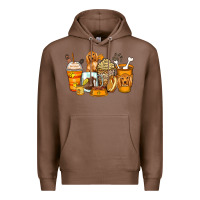 Chestnut cocker spaniel coffee cups Premium Hoodie - Zillion Design Studio