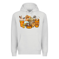 Dove Grey cocker spaniel coffee cups Premium Hoodie - Zillion Design Studio
