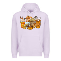 Lilac cocker spaniel coffee cups Premium Hoodie - Zillion Design Studio