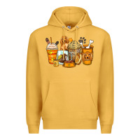 Mustard cocker spaniel coffee cups Premium Hoodie - Zillion Design Studio