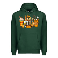 Sports Green cocker spaniel coffee cups Premium Hoodie - Zillion Design Studio