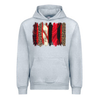 Heather Grey baseball brushstroke Urban Hoodie - Zillion Design Studio