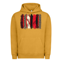 Pigment Peanut Butter baseball brushstroke Urban Hoodie - Zillion Design Studio