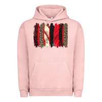 Pigment Salmon baseball brushstroke Urban Hoodie - Zillion Design Studio