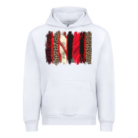 White baseball brushstroke Urban Hoodie - Zillion Design Studio