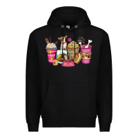 Black Chihuahua coffee cups Premium Hoodie - Zillion Design Studio