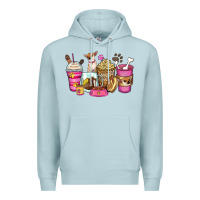 Blue Mist Chihuahua coffee cups Premium Hoodie - Zillion Design Studio