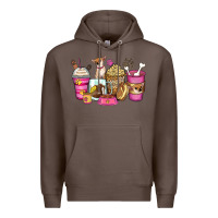 Coffee Chihuahua coffee cups Premium Hoodie - Zillion Design Studio