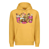 Mustard Chihuahua coffee cups Premium Hoodie - Zillion Design Studio