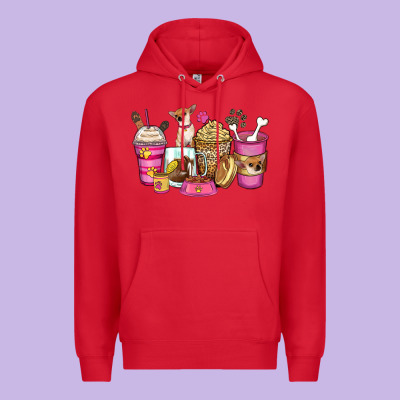 Chihuahua Coffee Cups Premium Hoodie Designed By Zillion Design Studio