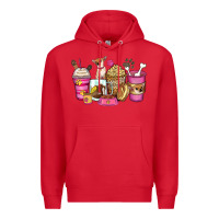 Red Chihuahua coffee cups Premium Hoodie - Zillion Design Studio