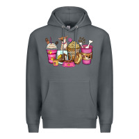 Rock Chihuahua coffee cups Premium Hoodie - Zillion Design Studio