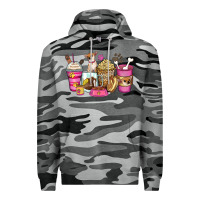 Slate Camo Chihuahua coffee cups Premium Hoodie - Zillion Design Studio