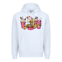 White Chihuahua coffee cups Premium Hoodie - Zillion Design Studio