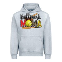 Heather Grey ballpark mama softball Urban Hoodie - Zillion Design Studio