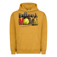Pigment Peanut Butter ballpark mama softball Urban Hoodie - Zillion Design Studio