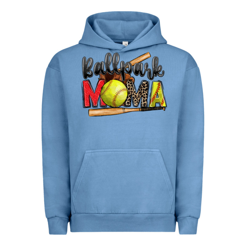 Ballpark Mama Softball Urban Hoodie by Zillion Design Studio | Teevron