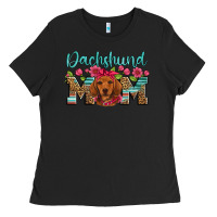 Black dachshund mom Ladies Tee - Artiststas