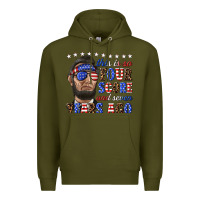 Army Green this is so four score and seven years ago Premium Hoodie - texasbilliewilder