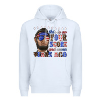 White this is so four score and seven years ago Premium Hoodie - texasbilliewilder