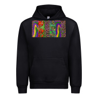 Black Mardi gras brushstrokes crawfish fleur de lis Urban Hoodie - RanaPortraitStore