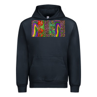 Navy Mardi gras brushstrokes crawfish fleur de lis Urban Hoodie - RanaPortraitStore