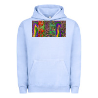 Pigment Grape Ice Mardi gras brushstrokes crawfish fleur de lis Urban Hoodie - RanaPortraitStore