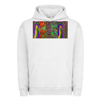 Pigment Lunar Rock Mardi gras brushstrokes crawfish fleur de lis Urban Hoodie - RanaPortraitStore