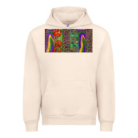 Sandshell Mardi gras brushstrokes crawfish fleur de lis Urban Hoodie - RanaPortraitStore