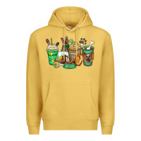Antique Gold yorkshire terrier coffee cups Premium Hoodie - Zillion Design Studio